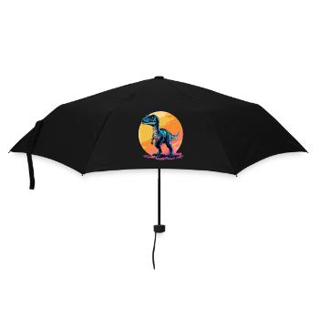 Dino Dinosaure Dinosaure - Parapluie standard - noir - Devant
