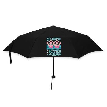 Synchronschwimmen Kunstschwimmen Wassersport - Regenschirm (klein) - Schwarz - Vorne