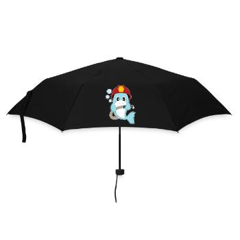 dauphin pompier tuyau d'incendie pompiers - Parapluie standard - noir - Devant