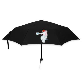 Elefant Feuerwehrmann Wasser Feuerwehr - Regenschirm (klein) - Schwarz - Vorne