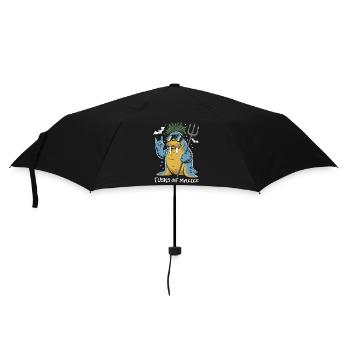 Walrus Punk Rocker Halloween - Umbrella (small) - black - Front