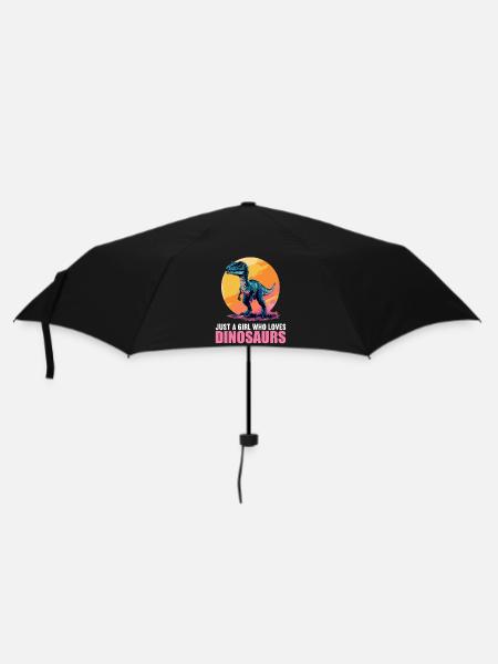 Dino Saurier Dinosaurier - Regenschirm (klein) - Schwarz