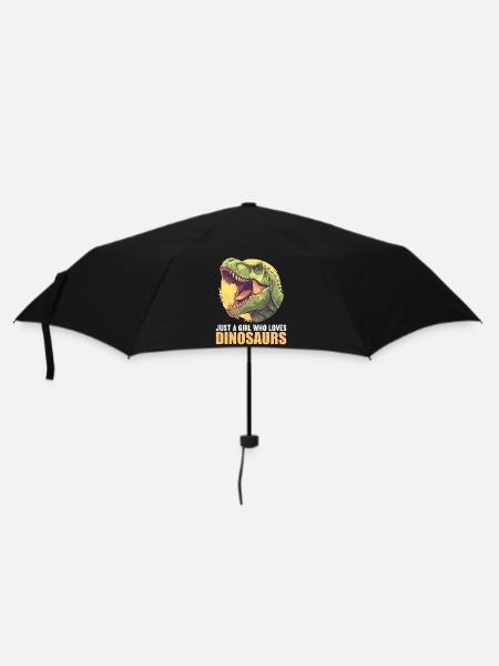 Dino Saurier Dinosaurier - Regenschirm (klein) - Schwarz