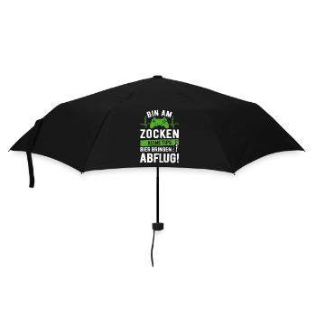 Gamer - I'm gaming, no tips, bring beer - Umbrella (small) - black - Front