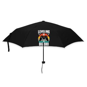 Gaming Gamer Brother Leveling Up To Big Bro - Umbrella (small) - black - Front