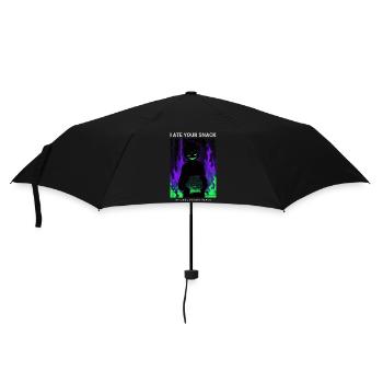 Vaporwave Phonk Anime Horror Snack Creepy Grin - Umbrella (small) - black - Front