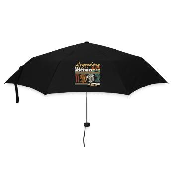 September 1992 Vintage Geburtstagsgeschenk - Regenschirm (klein) - Schwarz - Vorne