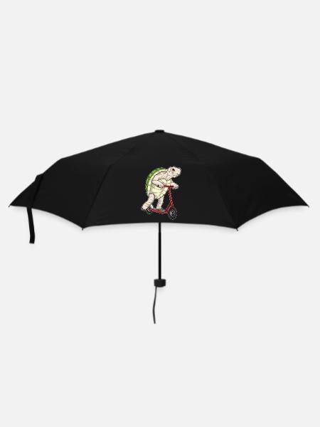Schildkröte Tretroller - Regenschirm (klein) - Schwarz