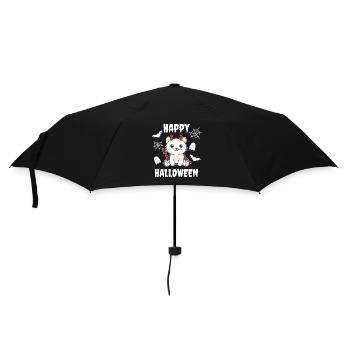 Costume de diable pour chat joyeux Halloween - Parapluie standard - noir - Devant