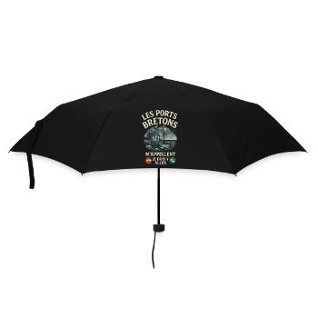 Brittany Breton Ports nennen mich Humor - Regenschirm (klein) - Schwarz - Vorne