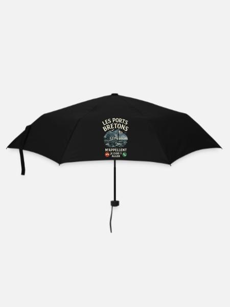 Brittany Breton Ports Call Me Humour - Umbrella (small) - black