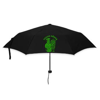 Veggie Doner Kebab - Fast Food - Vegan - Umbrella (small) - black - Front