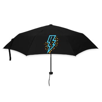 Blitz mit jungem und kraftvollem Stil - Regenschirm (klein) - Schwarz - Vorne