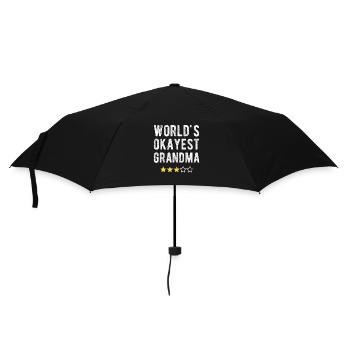 World's Okayest Grandma Funny Grandma Saying - Umbrella (small) - black - Front