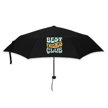 Best Friendship Club Design - Umbrella (small) - black - Front