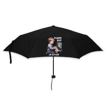 PIANO BOY IN ACTION - Umbrella (small) - black - Front