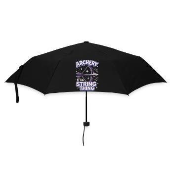Bogenschießen Eine Sache Der Sehne Bogenschütze - Regenschirm (klein) - Schwarz - Vorne