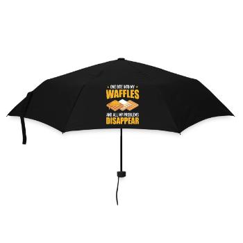Waffles Pancakes Breakfast Bakery Costume - Umbrella (small) - black - Front