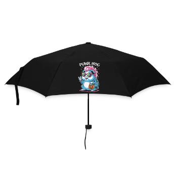 Déguisement de cochon d’Inde hamster punk - Parapluie standard - noir - Devant