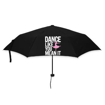 Dansez comme vous le pensez Typographie Design - Parapluie standard - noir - Devant
