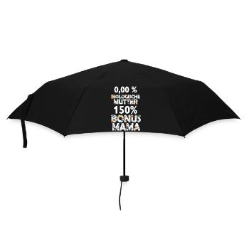 Mama Bonus Mama Mutter Mami Muttertag Geschenk - Regenschirm (klein) - Schwarz - Vorne