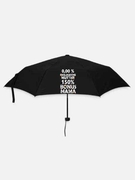 Mama Bonus Mama Mutter Mami Muttertag Geschenk - Regenschirm (klein) - Schwarz