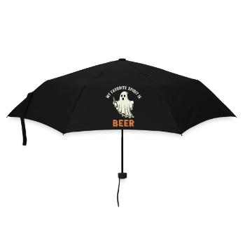 Humorous ghost drink print - Umbrella (small) - black - Front