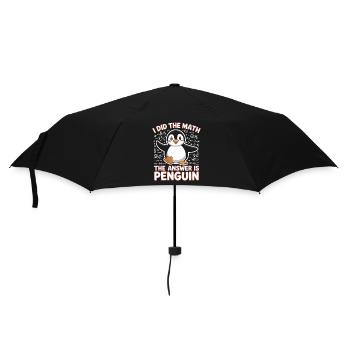 J’ai fait le calcul, la réponse est pingouin - Parapluie standard - noir - Devant