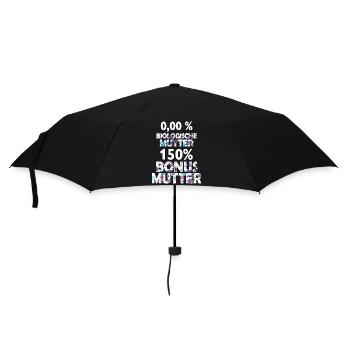 Bonus Mutter Mama Stiefmutter Muttertag Geschenk - Regenschirm (klein) - Schwarz - Vorne