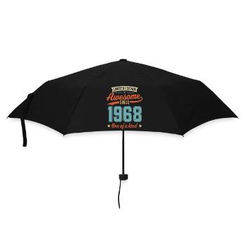 Genial seit 1968 - Regenschirm (klein) - Schwarz - Vorne