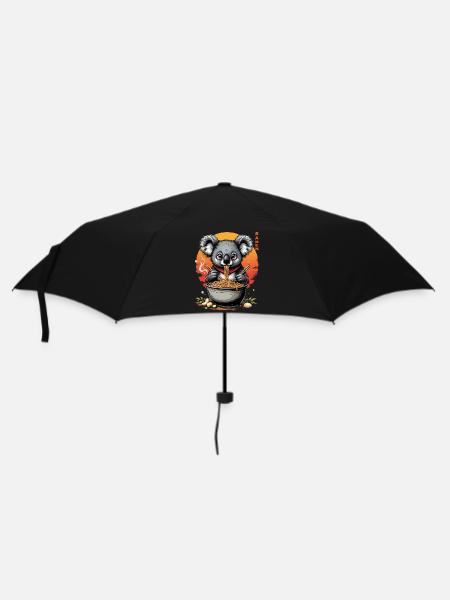 Koala Ramen Meister - Regenschirm (klein) - Schwarz
