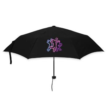 Volleyball Player Silhouettes Voleyballeriin - Umbrella (small) - black - Front