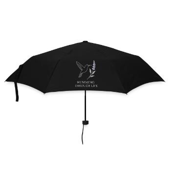Funny Hummingbird Mem Tiny Bird Big Energy - Umbrella (small) - black - Front