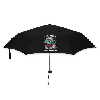 Guten Morgen Ganz Dünnes Eis Chamäleon Lustig - Umbrella (small) - black - Front