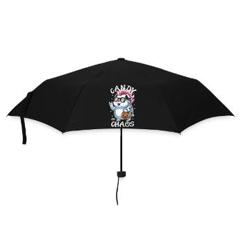 Chaotic Punk Guinea Pig Halloween Hamster - Umbrella (small) - black - Front