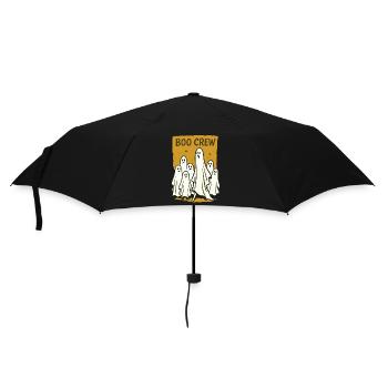 Boo Crew Halloween Lustiger Spruch Geister - Regenschirm (klein) - Schwarz - Vorne