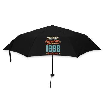 Genial seit 1998 - Regenschirm (klein) - Schwarz - Vorne