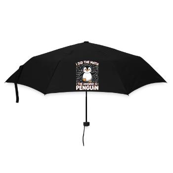 J’ai fait le calcul, la réponse est pingouin - Parapluie standard - noir - Devant