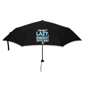 I’m Not Lazy I’m Energy Efficient - Umbrella (small) - black - Front