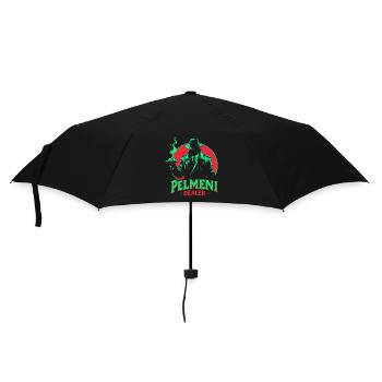 Pelmeni Pelmenis - Regenschirm (klein) - Schwarz - Vorne