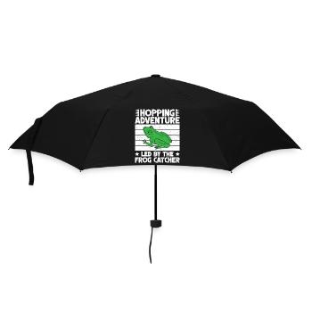 Frog Catcher Hopping Adventure Frog - Regenschirm (klein) - Schwarz - Vorne