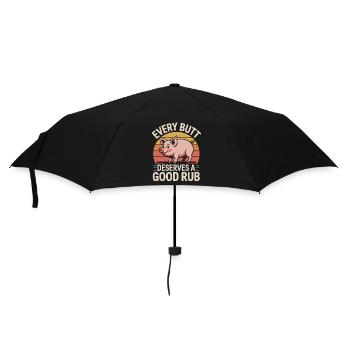 Griller BBQ Fumoir Drôle de dicton - Parapluie standard - noir - Devant
