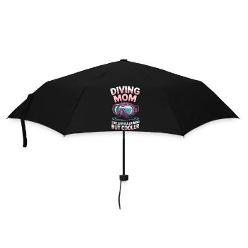 Tauchen Spruch Mama Lustiges Tauchen Geschenk - Regenschirm (klein) - Schwarz - Vorne