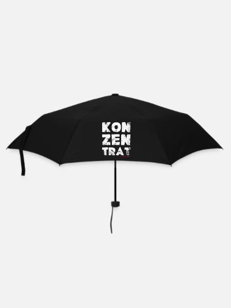 Ich bin nicht klein ich bin ein Konzentrat Spruch - Regenschirm (klein) - Schwarz