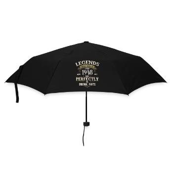 77th Birthday Legend October Vintage 1948 - Umbrella (small) - black - Front