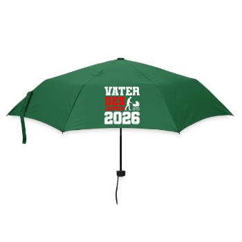 Vaterschaft VATER DES JAHRES 2026 LUSTIG - Regenschirm (klein) - Flaschengrün - Vorne