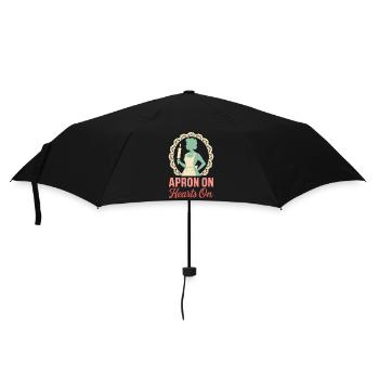 Femme Traditionnelle Vintage Sahm Rétro Ménagère - Parapluie standard - noir - Devant