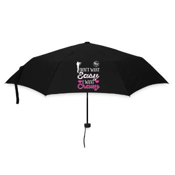 Je ne veux pas facile Je veux une ambiance de chasse folle - Parapluie standard - noir - Devant