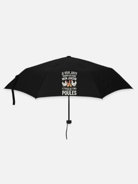 Ich möchte einfach nur in meinem Garten arbeiten und - Regenschirm (klein) - Schwarz