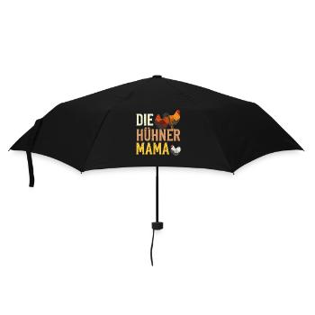 Die Hühner Mama Muttertag Mutterschaft Mama - Regenschirm (klein) - Schwarz - Vorne